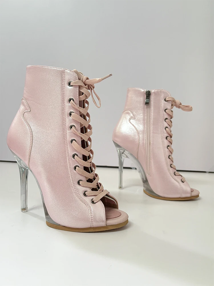 Women Black High Heels Trend Stilettos Jazz Dance Woman Shoes Latin Dancing Street Sexy Stilettos Booties Plus Size