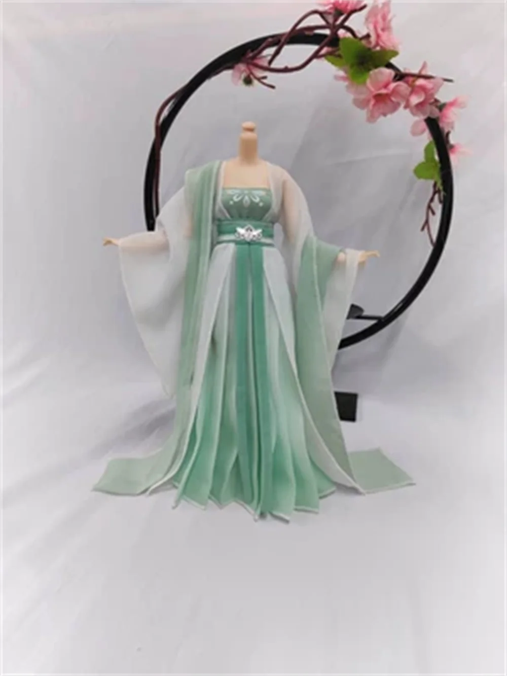 

Pink Orange Shirt Dress 1/6 Scale Female Hanfu Ancient coat Clothes Suit Model Fit 30cm Soldier Action Figure Body Toys