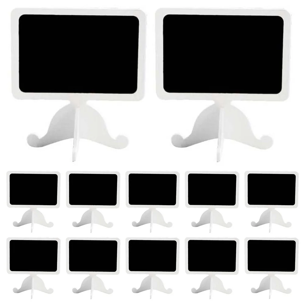 

20pcs Mini Blackboard Display Signs Small Chalk Boards Boxwood Creative Craft Compact Portable Wood Material Suitable