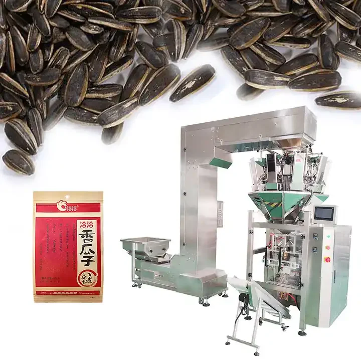 كامل التلقائي VFFS وزنها ختم كيس مزموم التعبئة والتغليف القهوة تغذية الموز الحلوى وجبة خفيفة النيتروجين الحبوب رقائق البطاطس آلة التعبئة