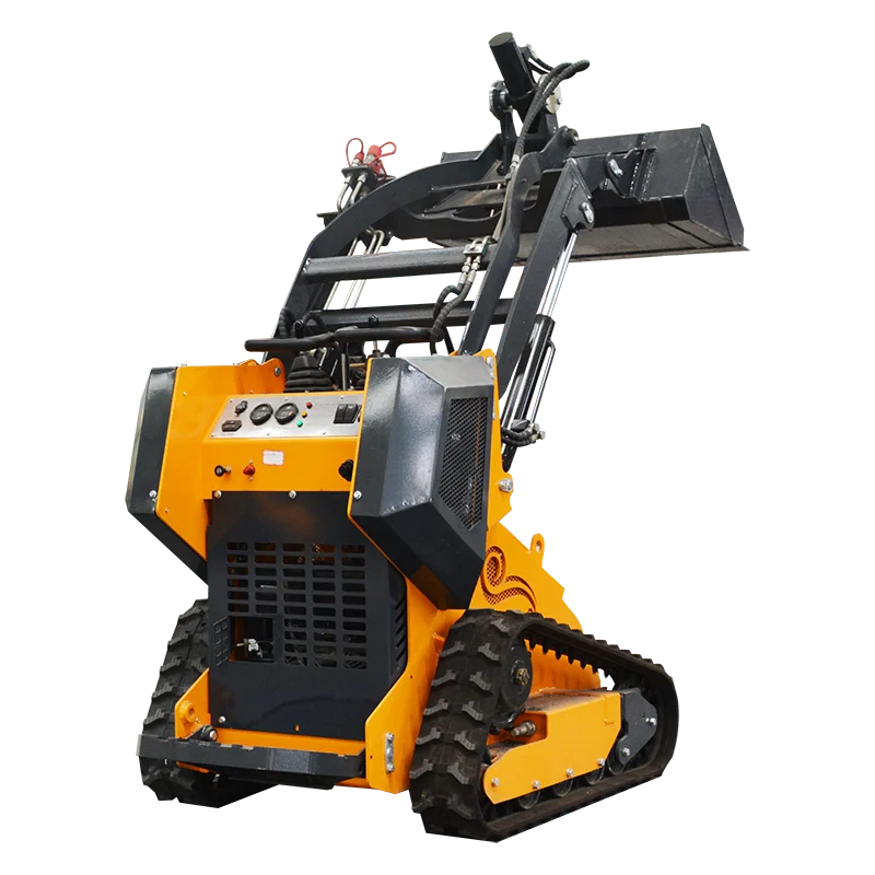 

FREE SHIPPING Mini Skid Steer Loader KUBOTA Diesel Engine Small Crawler/Tracked/Wheeled Front Loaders With Bucket