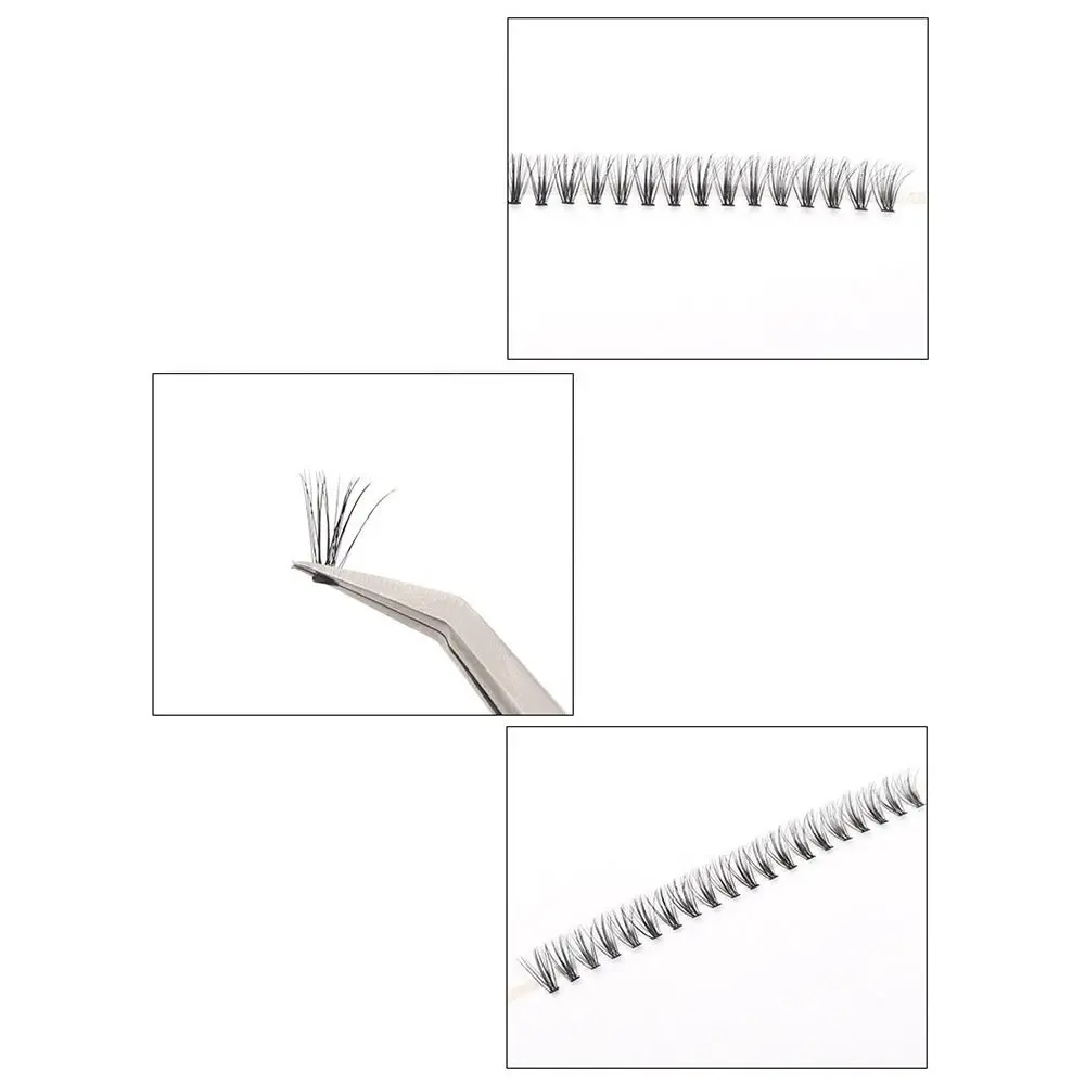 แฟชั่น 32 แถว 3D ขนตาปลอมธรรมชาติ Curl Fluffy Lash Cluster Manga Eye DIY Eyelashes Extension อุปกรณ์แต่งหน้า