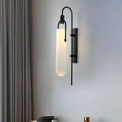 Wall Sconce Lamp Postmodern Minimalist Creative Led Bedroom Bedside Decoration Light Living Room Corridor Aisle Nordic Lighting