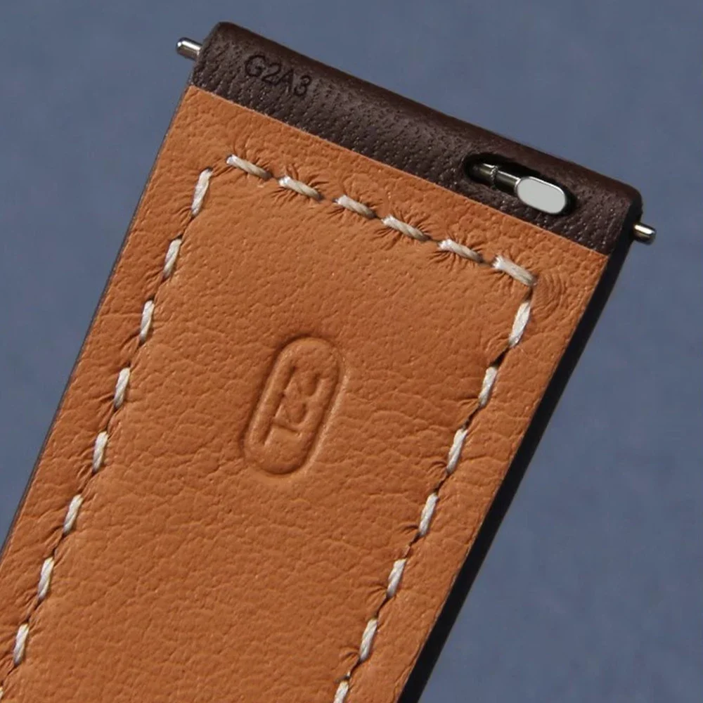 Cinturino in pelle HUAWEI EasyFit cinturino in pelle di vacchetta marrone scuro per OROLOGIO GT5/5Pro/GT4/GT3/GT2 Pro 46mm, cinturino universale da 22mm