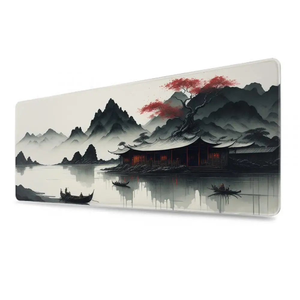Ink Painting Desk Mat Gamer Mousepads Company Mouse Pad Office Desk Pads Large Mousepad Chinese Style Mouse Mats For Computer