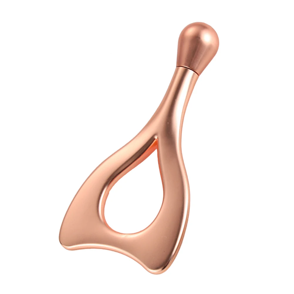 

Single Ball Droplet Massager Zinc Alloy Eye Roller Face Guasha Tool Portable For Facial Massage Promoting Blood Circulation Rose