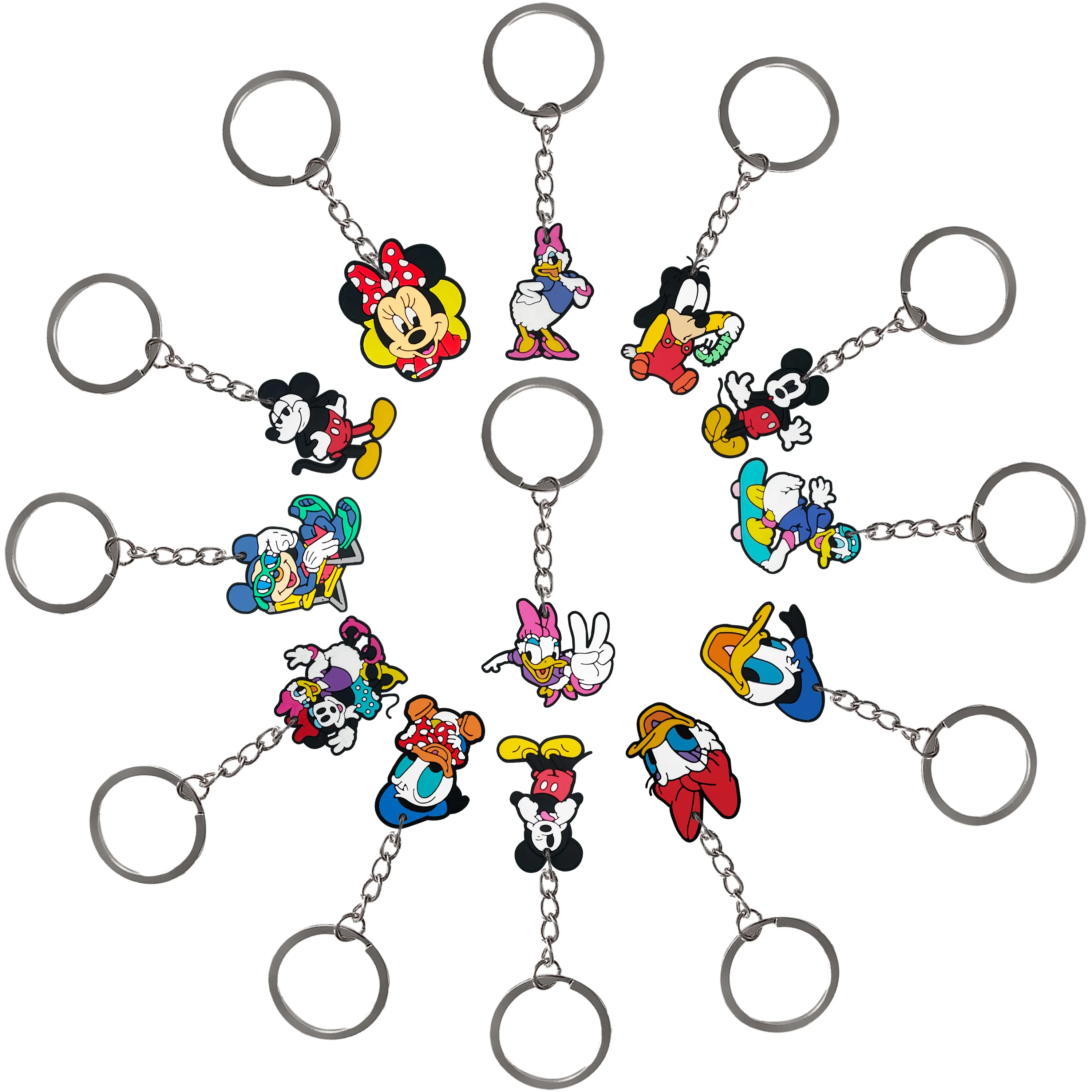 พวงกุญแจ PVC ของชำร่วยงานปาร์ตี้มิกกี้มินนี่ ของขวัญงานวันเกิดสำหรับเด็ก อุปกรณ์จัดงานปาร์ตี้ Gengar หัวเข็มขัด ของชำร่วยใส่ถุงของขวัญ