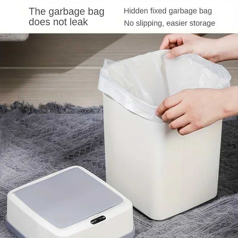 Smart Sensing Trash Can Electric Touchless Smart Bin Kitchen Bathroom Anti-Odor 13L Bucket Garbage With Lid Home Wastebasket