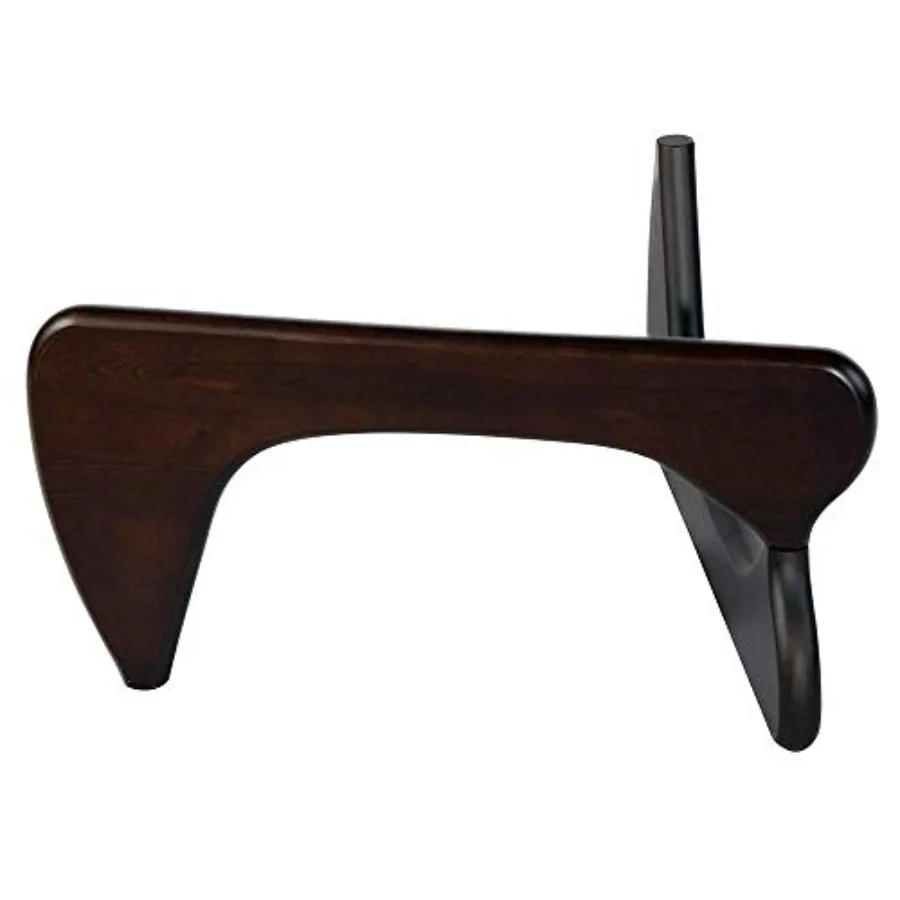 

Mid Century Modern Triangle Coffee Table Legs/Feet Only, 2 Pieces Interlocking Center Solid Wood Base, for Living Room, Leisure