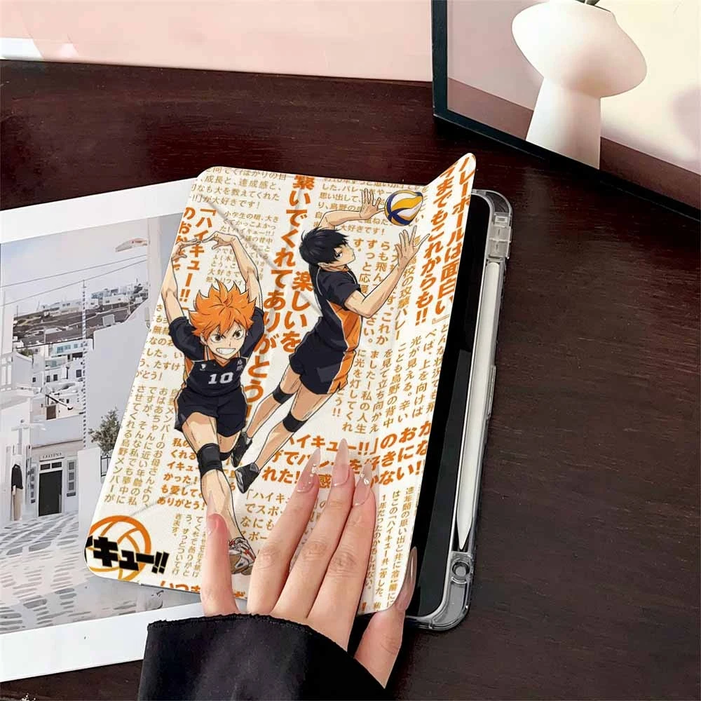 H-Haikyuus Hinata Shoyo Anime For Samsung Galaxy Tab A8 A9 A11 S6 S7 S8 S9 S10 FE Plus Lite Protective With Pen Slot Tablet Case