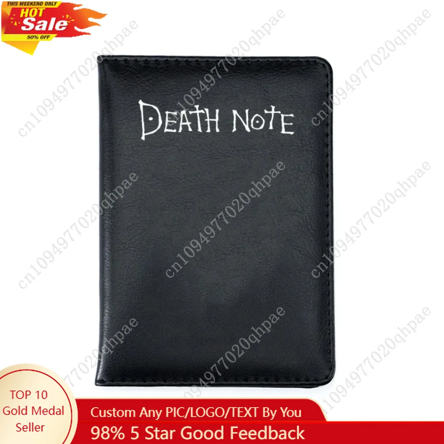 

Passport Cover Anime Black Edition Travel Document Passport Holder