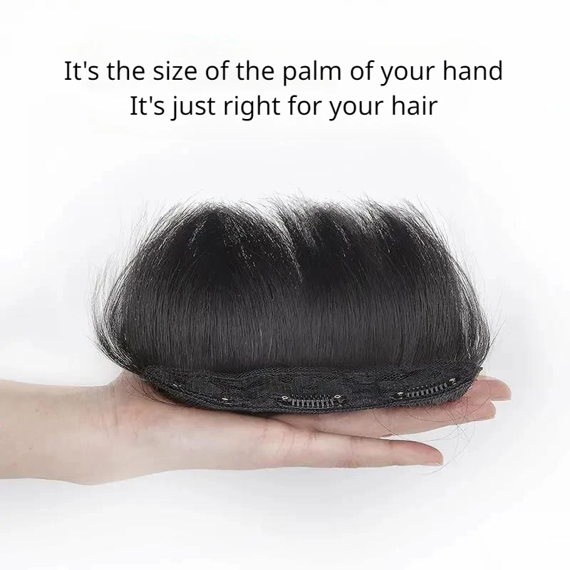 Potongan rambut empuk empuk, 10/20/30CM untuk meningkatkan Volume jepit rambut ekstensi rambut cocok untuk penggunaan Wig penipis wanita