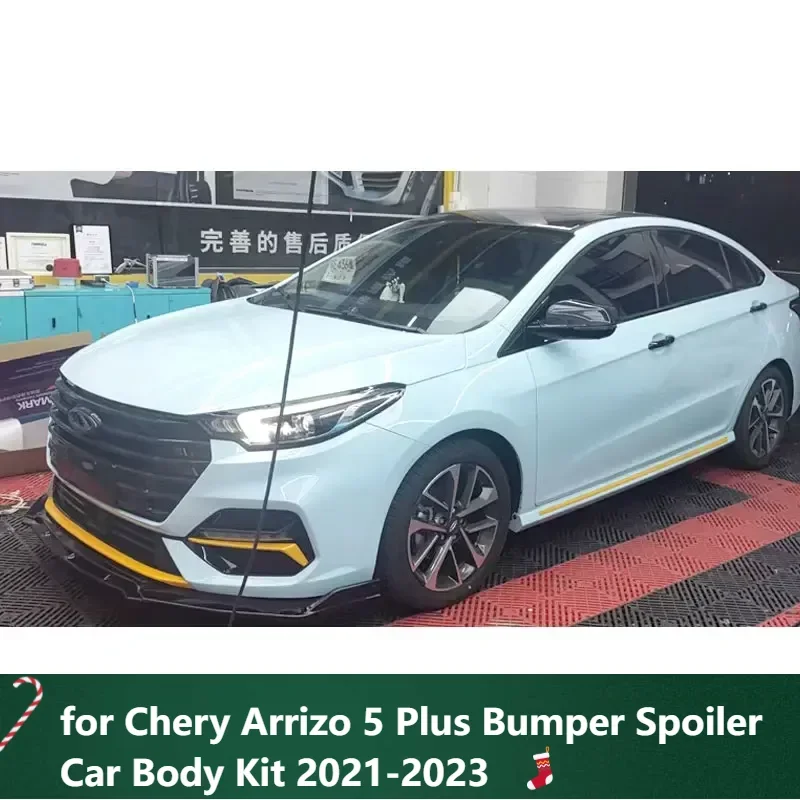 

Front Splitter for Chery Arrizo 5 Plus Bumper Spoiler Car Body Kit 2021-2023 Glossy Black Skirts Accessories