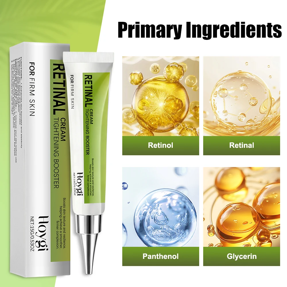 كريم عين الشبكية المضاد للتجاعيد يقلل من الخطوط الدقيقة أكياس العين ترطيب تنعيم ثبات شد الجلد كريم عين معزز 0.53 أوقية