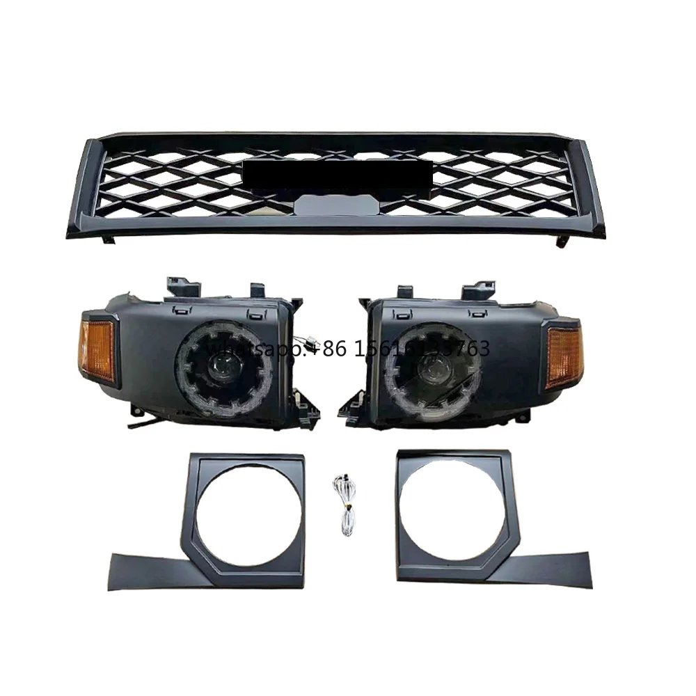 

Upgraded Body Kits Front Grille Headlights for Land Cruiser 70 76 79 Accessories LC79 LC78 LC76 HZJ76 07-23 Upgrade to New