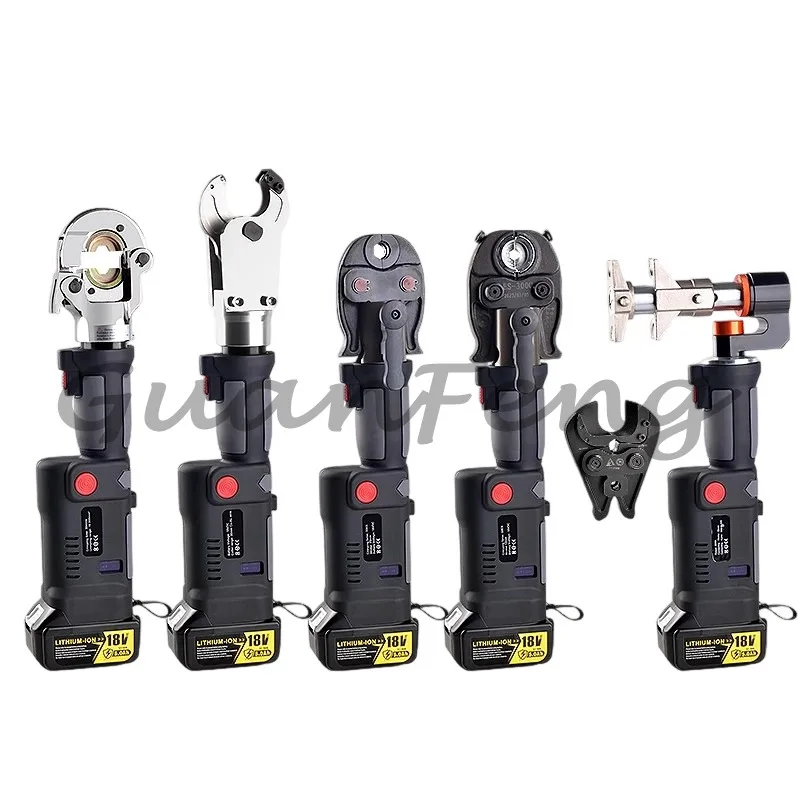 

Suitable for ES-300 60KN cordless electric hydraulic crimping machine 18V 5.0Ah, 17mm stroke 10-300mm², comes with 12 dies