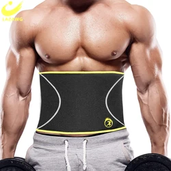 LAZAWG Men Neoprene Body Shaper Belt Slimming Corsets Waist Trainer Shapewear Workout Tummy Fitness Belly Sauna Sweat Shapers