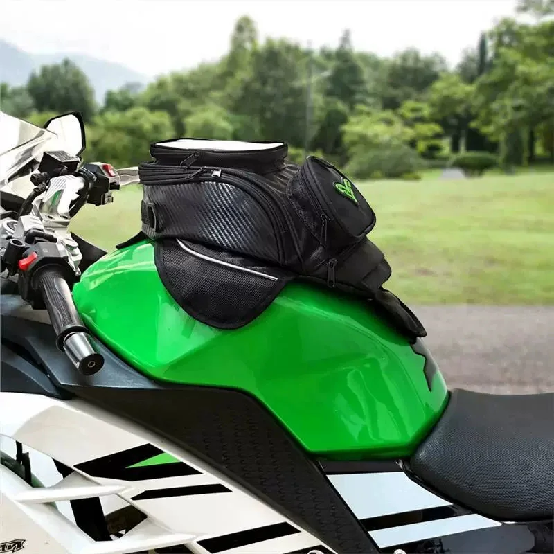 

Motorcycle fuel tank bag with magnetic attachment Magnetic Fuel Tank Navigation Bag, Water-Resistant Motorcycle Riding Bag, Larg