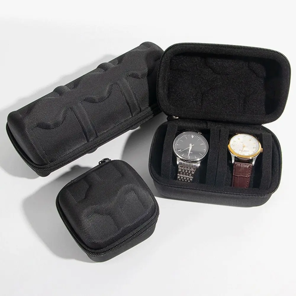 1/2/3/4/5Slots Watch Box Organizer Shockproof Velvet Lined Watch Case Drop-resistant Hard EVA Watch Storage Box Home Use
