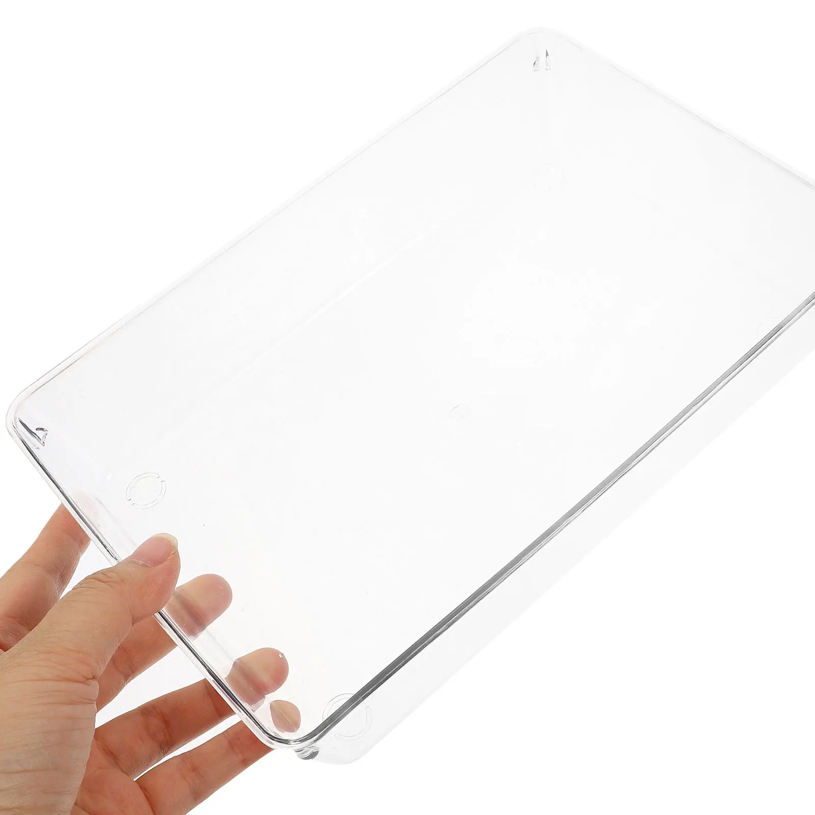 

2pcs Drawer Box Narrow For Cutlery Sundries Storage Plastic Storage Bins Desk Drawer Organizer Tray Desktop Organizer