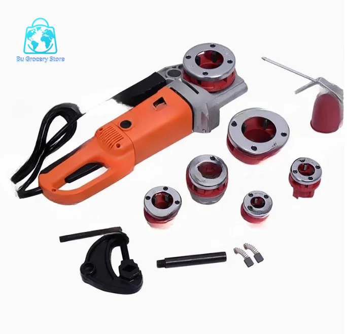 2300W/2000W Portable Handheld Electric Threading Machine Electric Pipe Threader Galvanized Pipe Threading Machine 220V