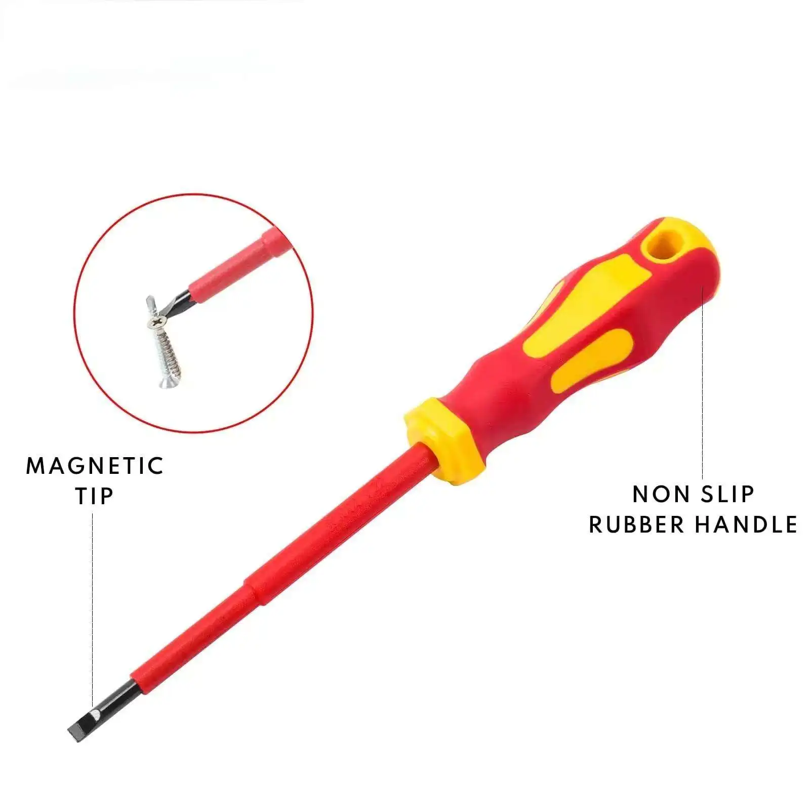 Insulated Screwdriver Pliers Set Chrome Vanadium Steel Plastic Case 1000V Electrical Tools for Electrician Magnetic