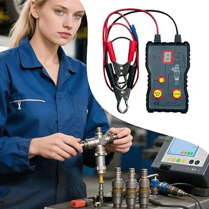Newest Automotive Fuel Injector Tester 4 Pluse Modes Vehicle Fuel Injector Flush Cleaning Tool Kit Fuel System Scan Tool