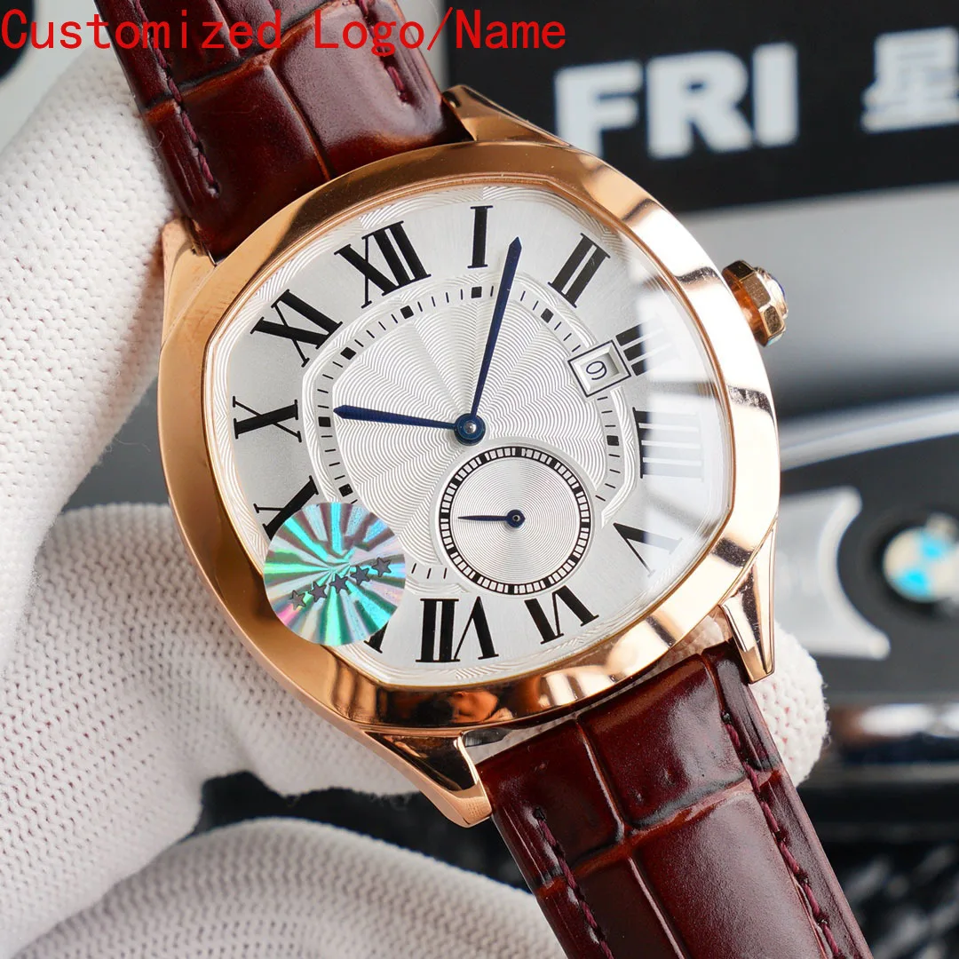 A88 Store  Men Watch Automatic Mechanical Watch Stainless Steel Multi-functional Business Leather Calendar Free Shipping