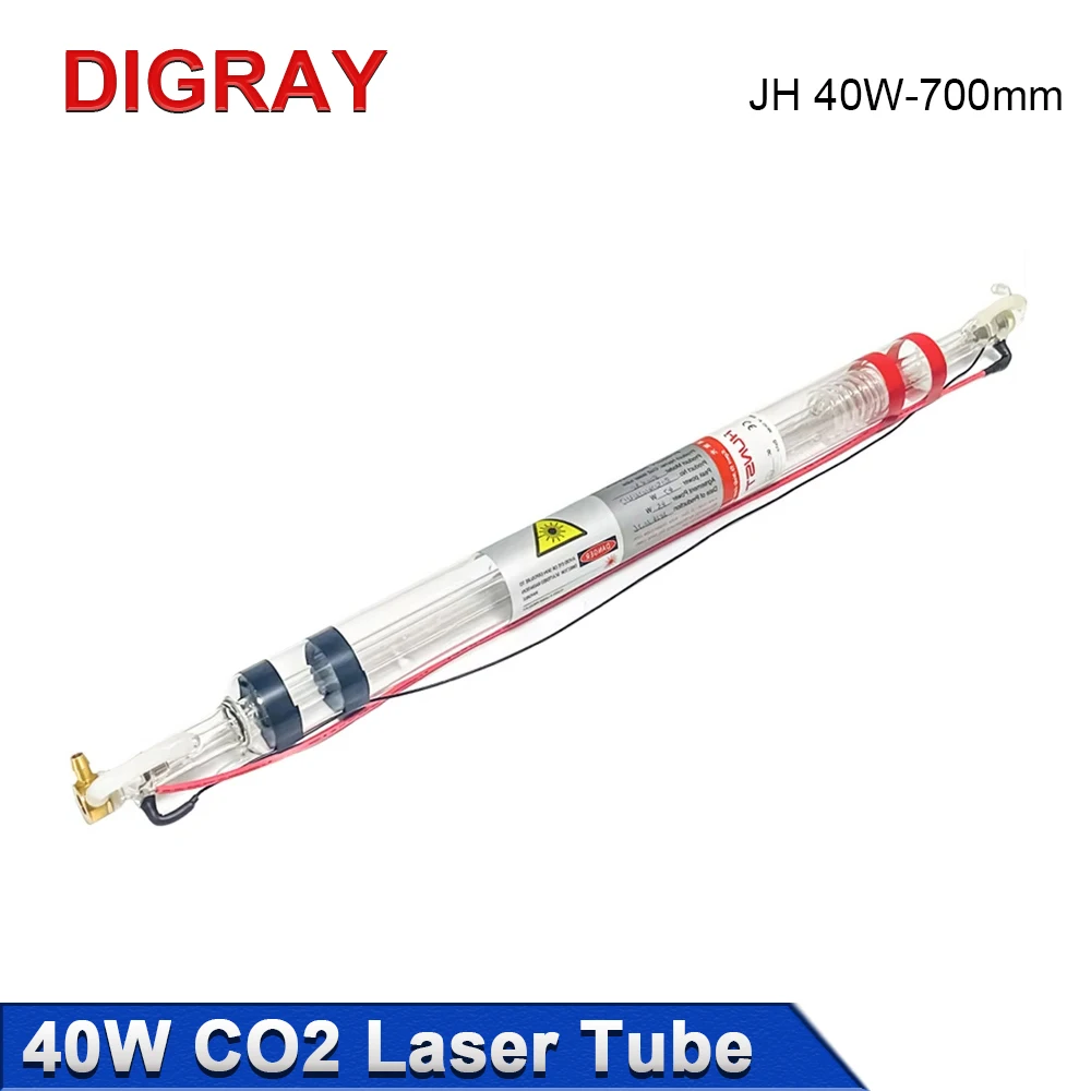 DIGRAY JH 40W Co2 Laser Tube Diameter 50mm Length 700mm Suitable for Engraving and Cutting Machine