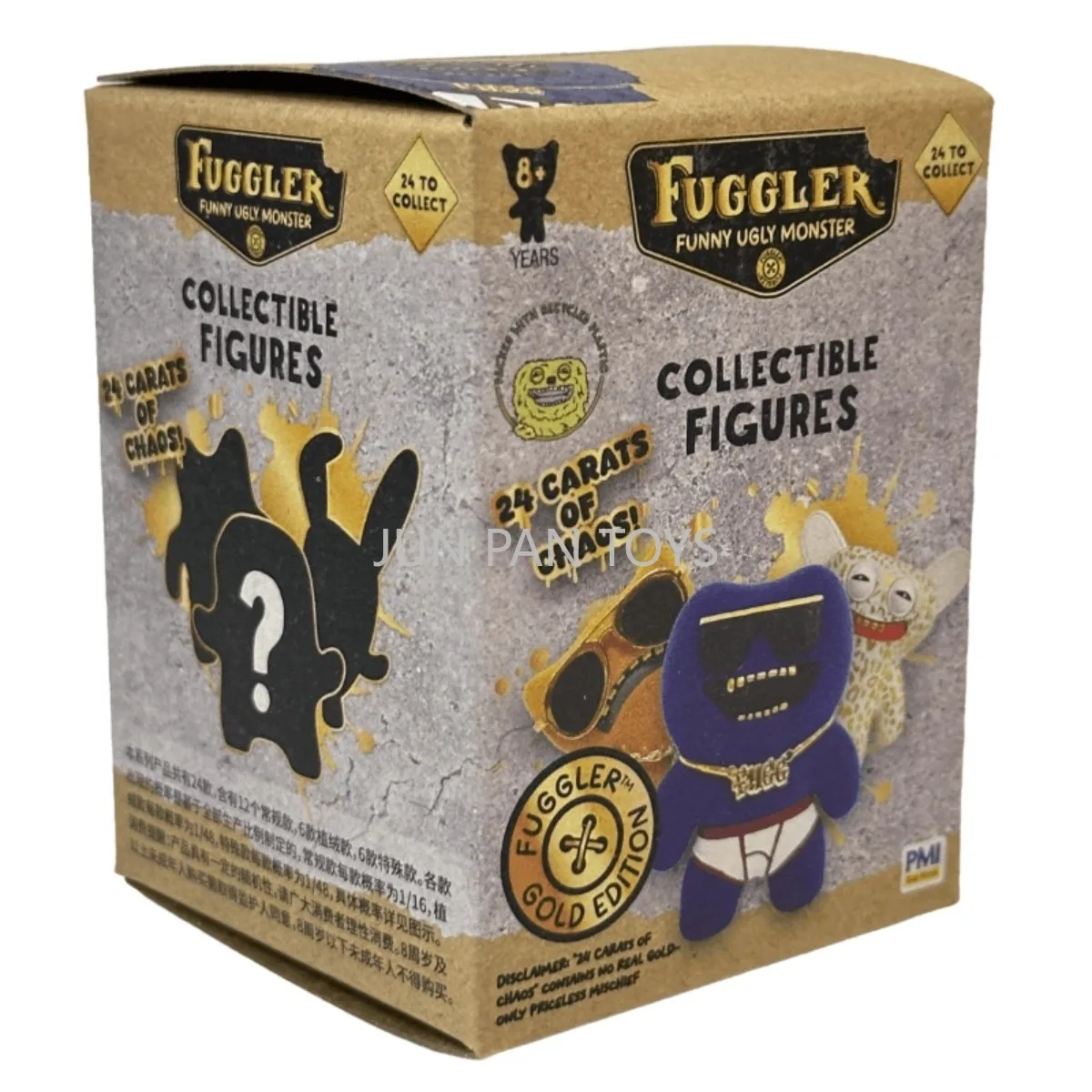 Original Fuggler Funny Ugly Monster Gold Edmon Figurine Collection 