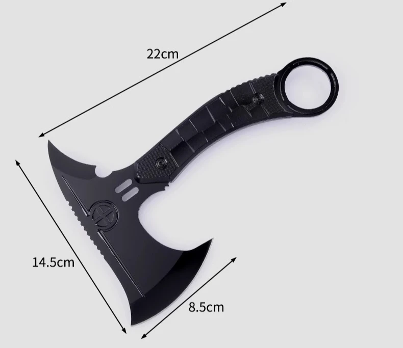 فأس حريق للتخييم متعدد الوظائف في الهواء الطلق، فأس دفاع عن النفس، فأس تكتيكي عملي EDC #5