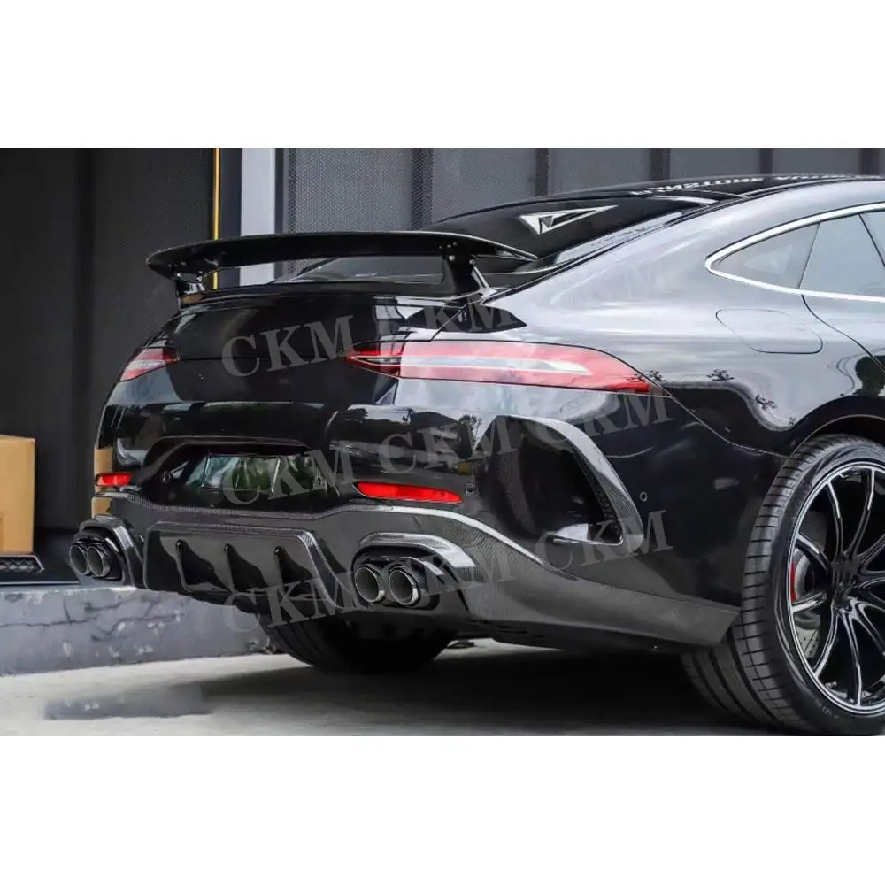 

Dry Carbon Fiber For Mercedes Benz AMG GT63 GT63S 4 Door 2019-2023 Car Rear Bumper Air Vent Outlet Trim Canards Covers Trims