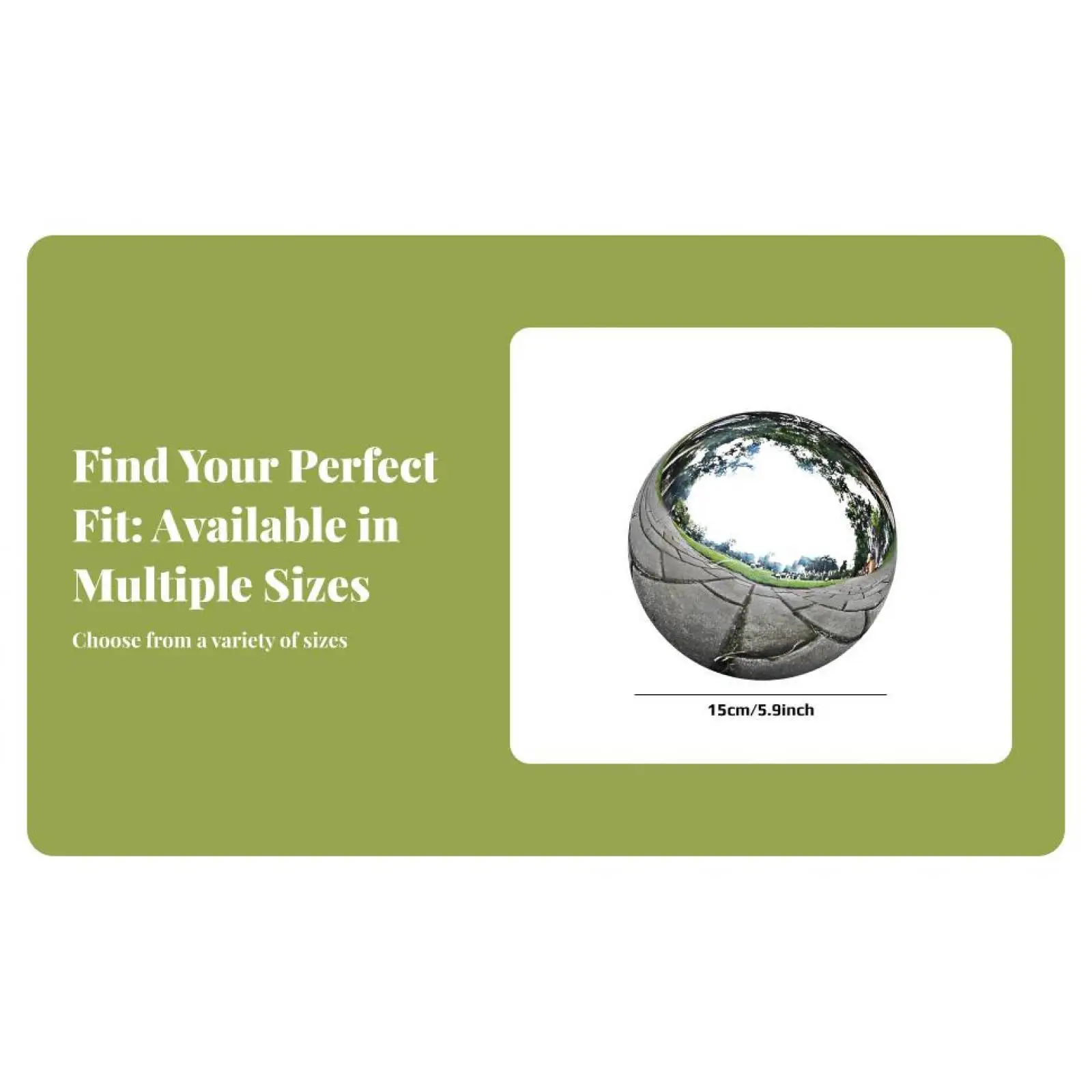 Metal Garden Decoration Stainless Steel Mirror Sphere Shine Ball Outdoor Garden Accessories for Exterior Decor view 5