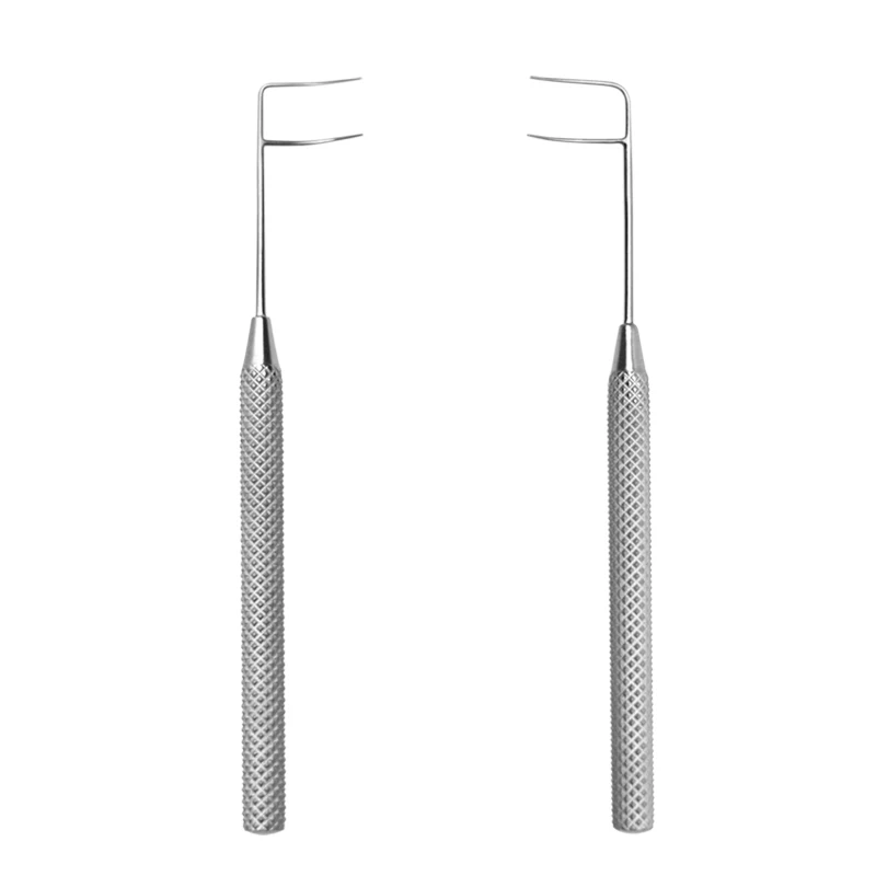 2PCS Ophthalmic Left Right Type Trabeculotome Set Autoclavable Ophthalmic Surgical Tools Set