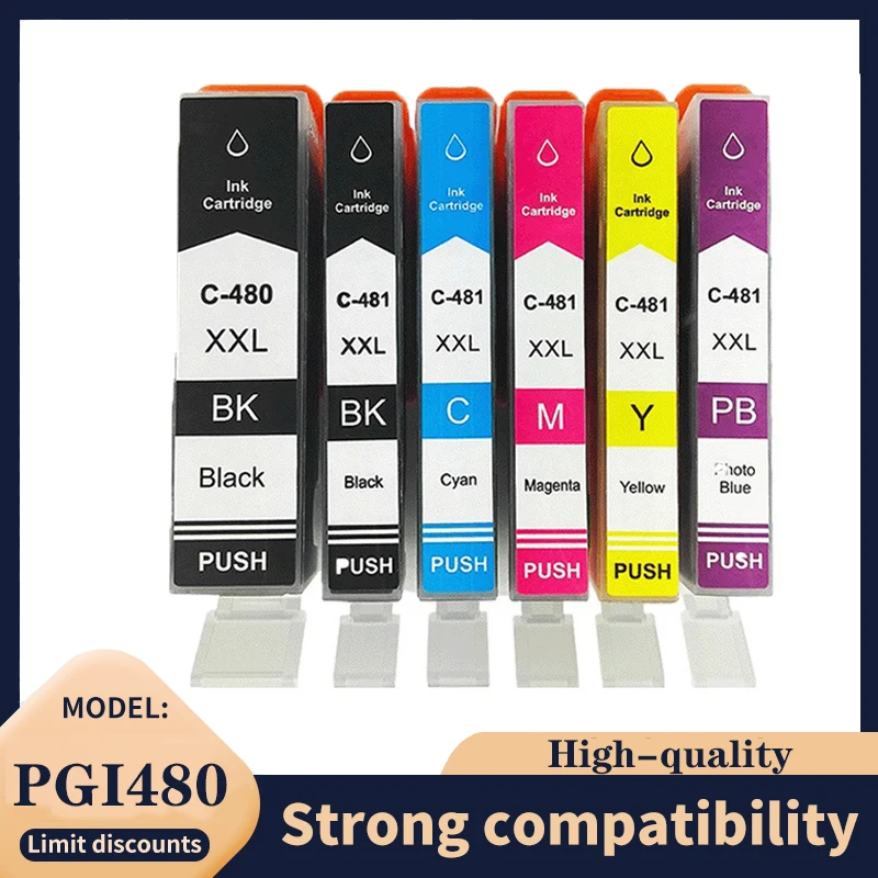 compatible PGI-480 CLI-481 PGI480 CLI481 480 481 ink cartridge for canon PIXMA TS8140 TS8240 TS9140 TS8340 Printer