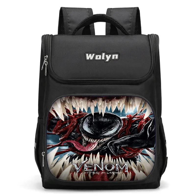 Marvel Super Hero Venom Large Child Backpack Boy Girls School Bag For Men Women Traveling Backpack Durable and Multi Compartmen