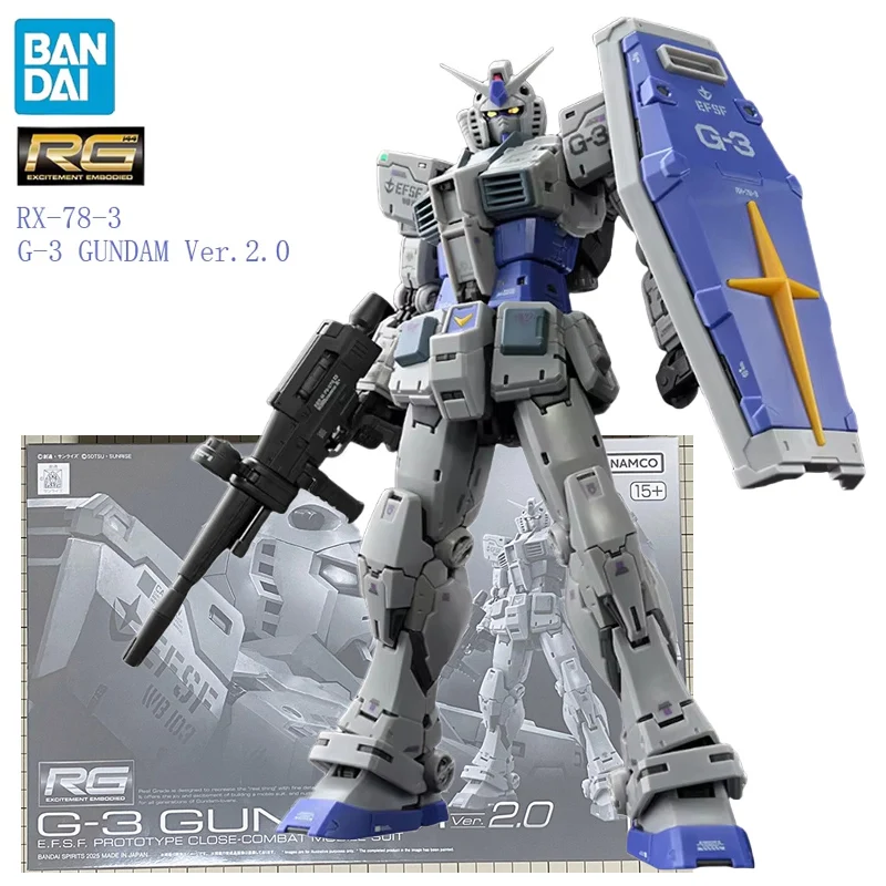 

In Stock BANDAI RG 1/144 RX-78-3 G-3 Gundam Ver.2.0 Assembly Model Anime Action Figures Collection Toy