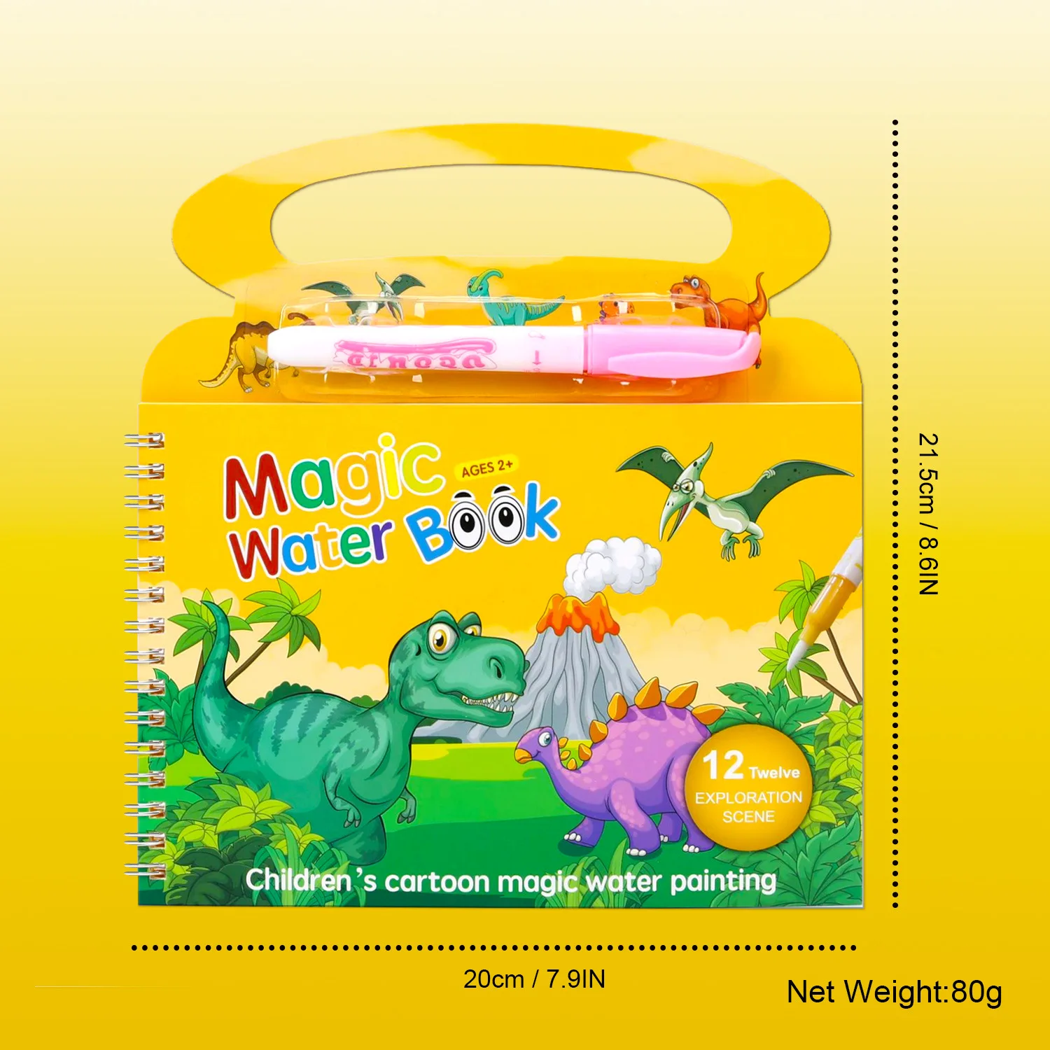 Children's Painting Enlightenment, Repeated Graffiti, Hand-held Watercolor Book, Clear Water Coloring Book