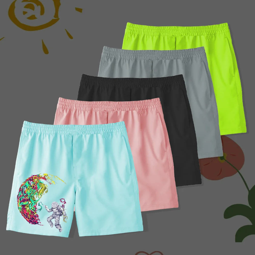 

Cute cartoon summer new children's shorts 2024 children's pants wear sports casual five quarter pants thin summer dress