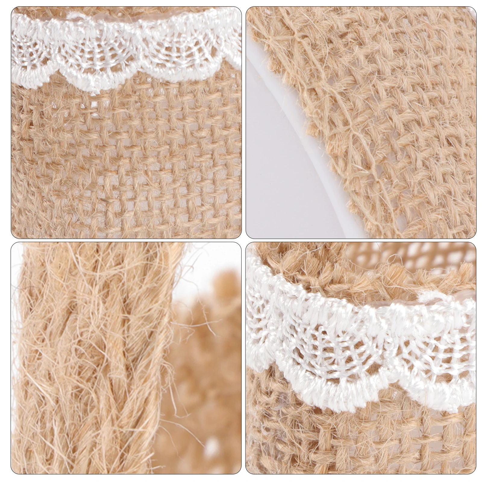 

4 Pcs Burlap Candy Bag Flower Small Basket Luggage Bags Girl Baskets Wedding Bulk for Child Floral Favor
