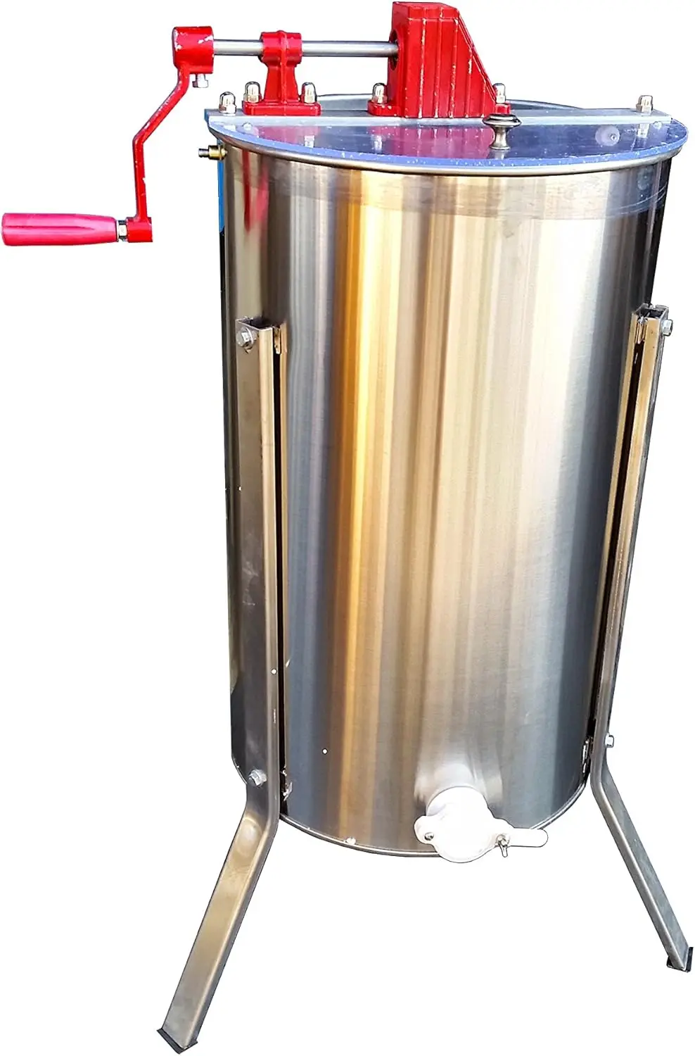 GOODLAND BEE SUPPLY Hardin Professional 2 Frame Manual Honey Extractor, Metallic