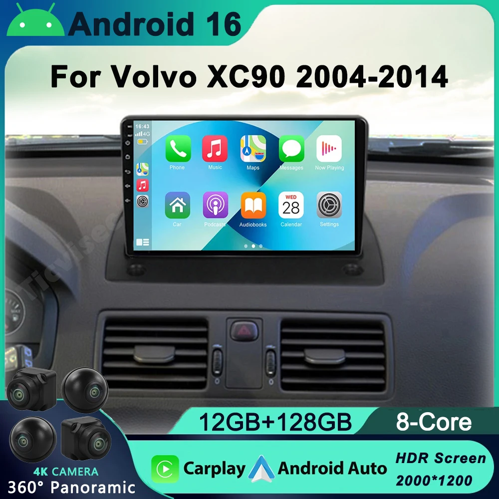 

Android 16 Audio For Volvo XC90 Android 2004 2005 2006 2007 2008 - 2014 Car Radio Multimedia GPS 2 din Android Autoradio CarPlay
