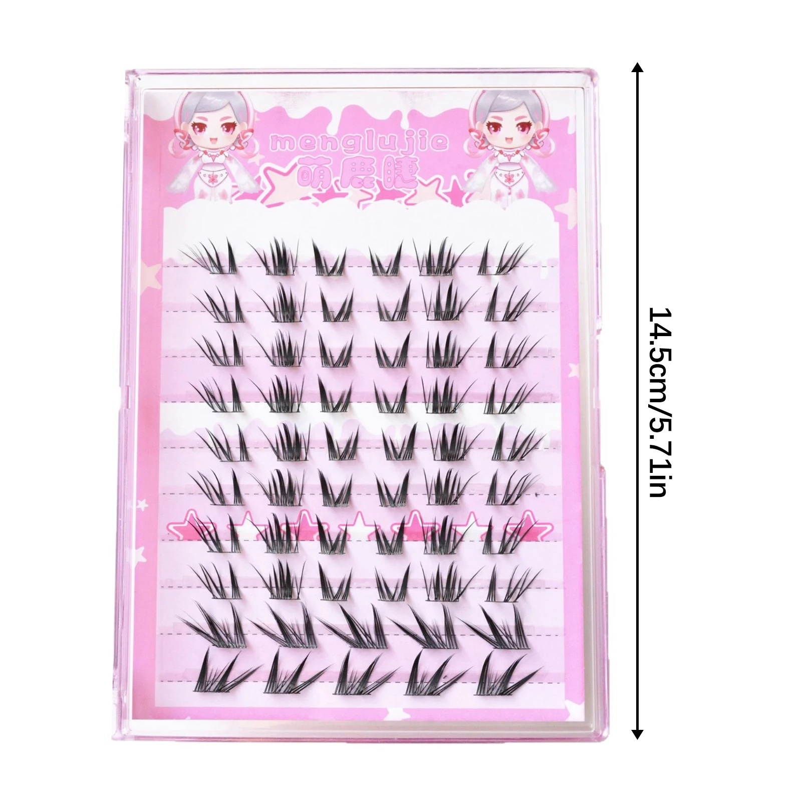 ขนตาปลอมแบบแคทอาย ขนมิ้งค์เทียม ขนาด 7-13 มม. งอน C  ดูเป็นธรรมชาติ  ฟู  สำหรับต่อขนตา  ใช้แต่งหน้าประจำวัน  น้ำหนักเบา