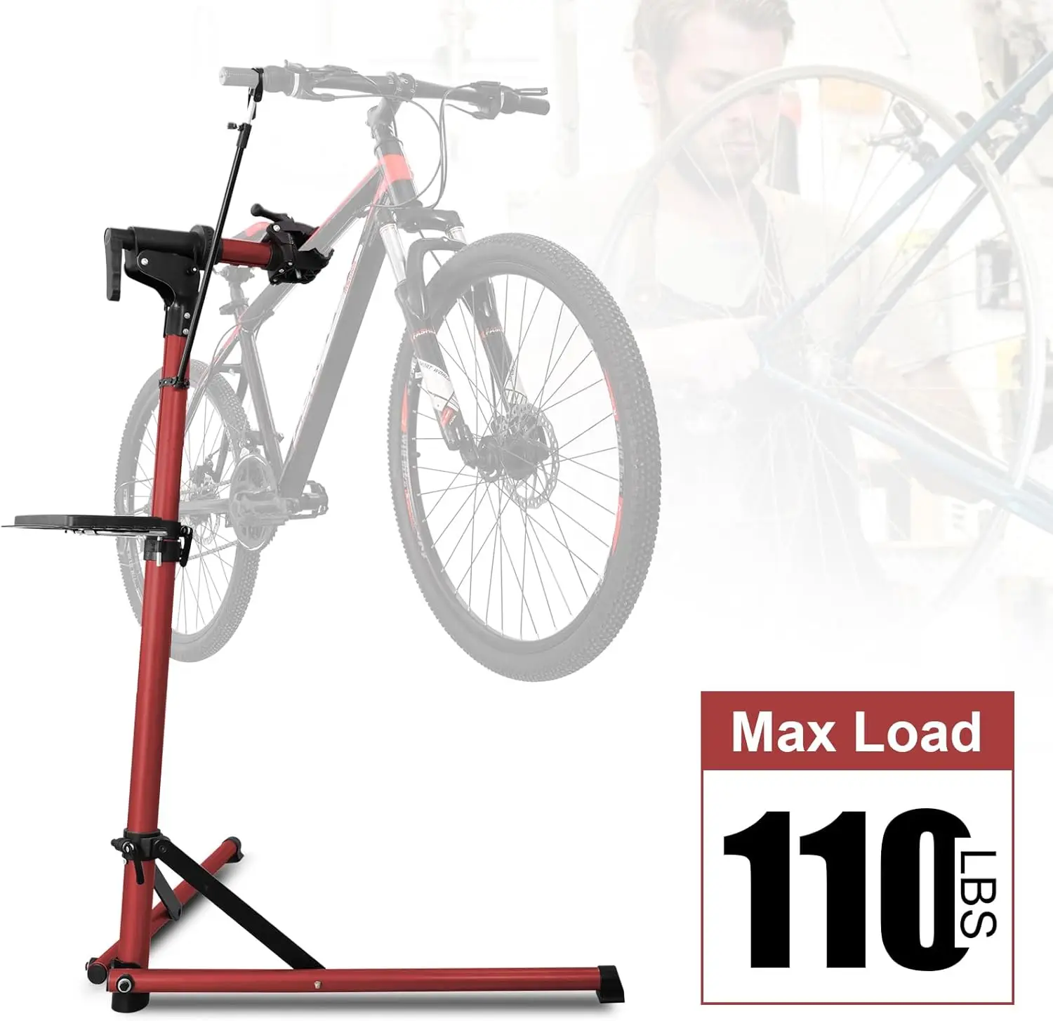 Electric Bike Repair Stand Max 110 , Portable Aluminum Bicycle Stand  for Any