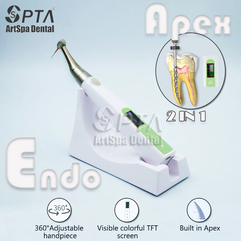 New Dental Endodontics Motor With Accurate Apex Finer Positioner Root Canal Handpiece for Root Canal Treatment 360 Rotation