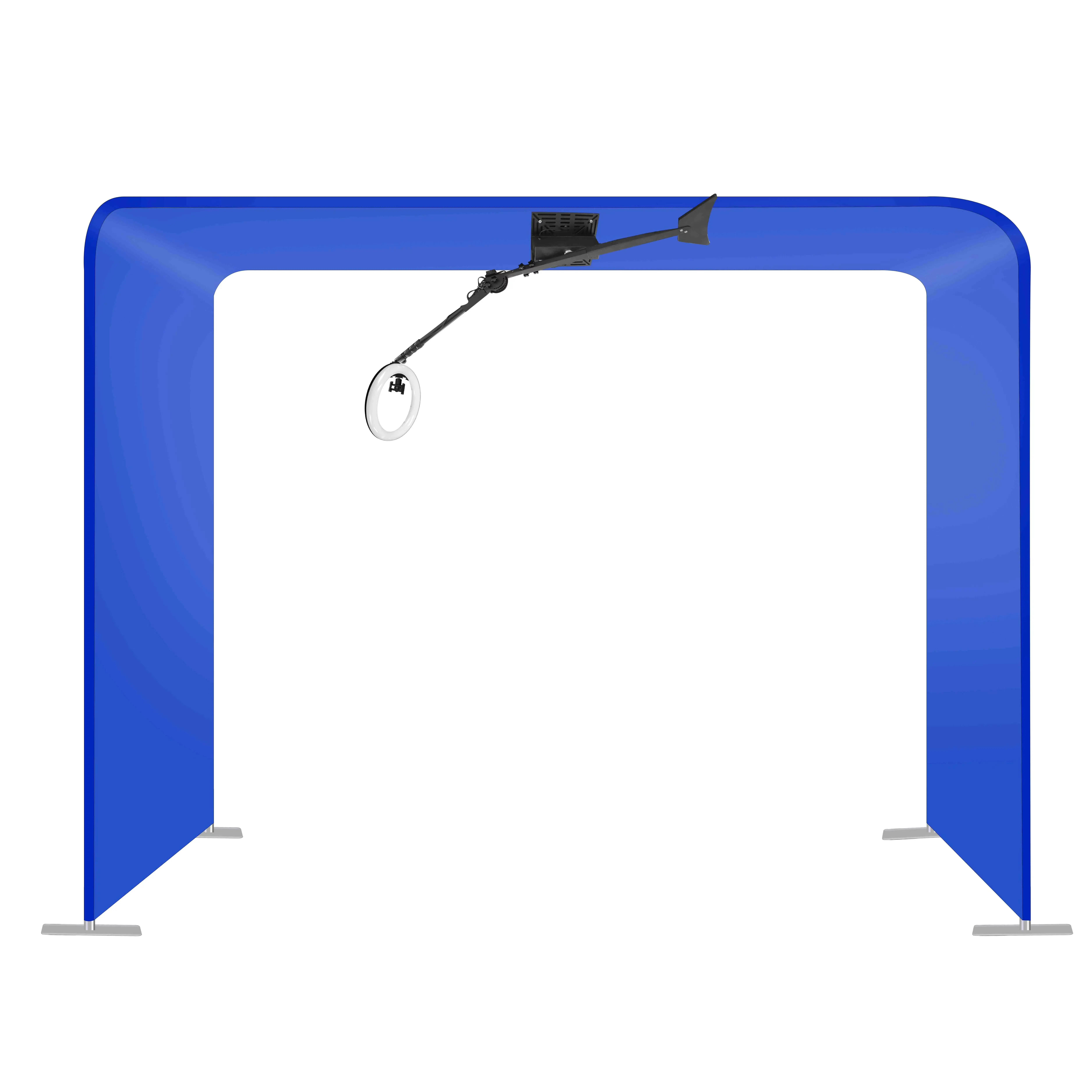Overhead  360 Photo Booth Enclosure Backdrop With Led Lights Party  with Customize logo with Good Quality