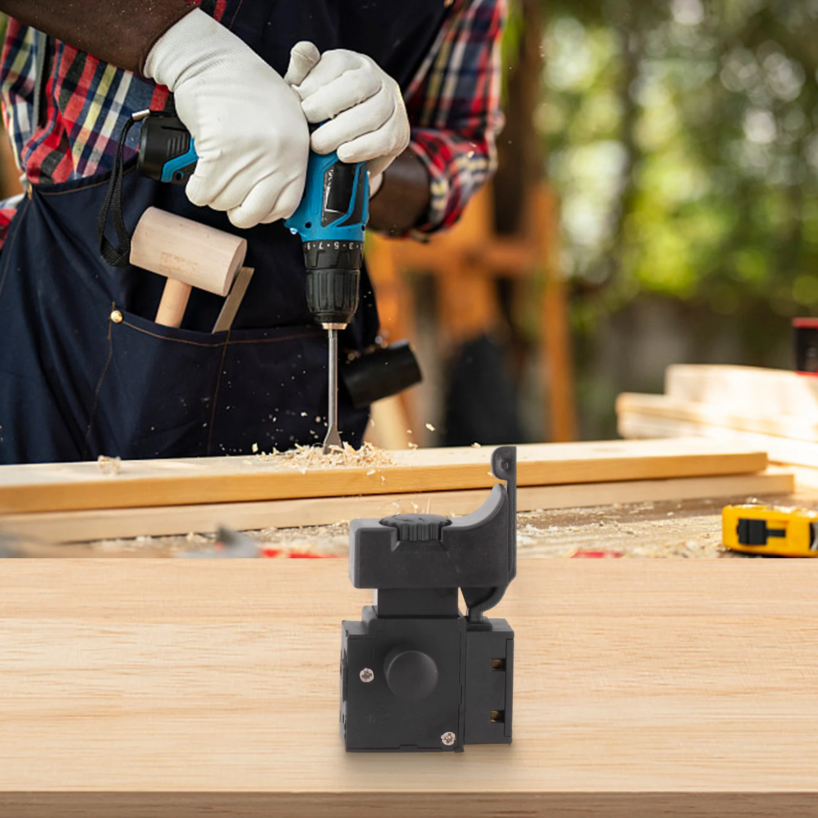 Color Black Power Tool Trigger High-quality Materials Power Control Wide Range Of Applications Brand New Unused