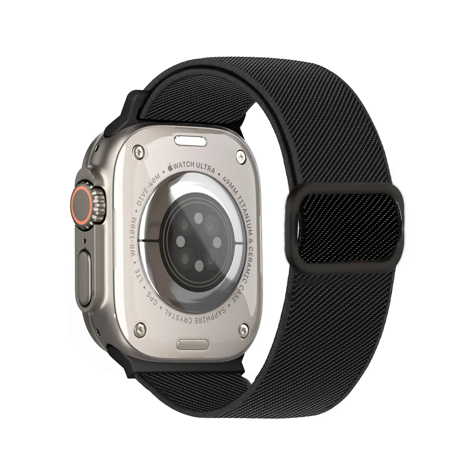 Nylon Band for Apple Watch Straps 44mm 45mm Ultra2 49mm Series 10 9 8 7 38/42mm/46mm Elastic Bracelet iWatch 6 5 4 3 Se 40/41mm