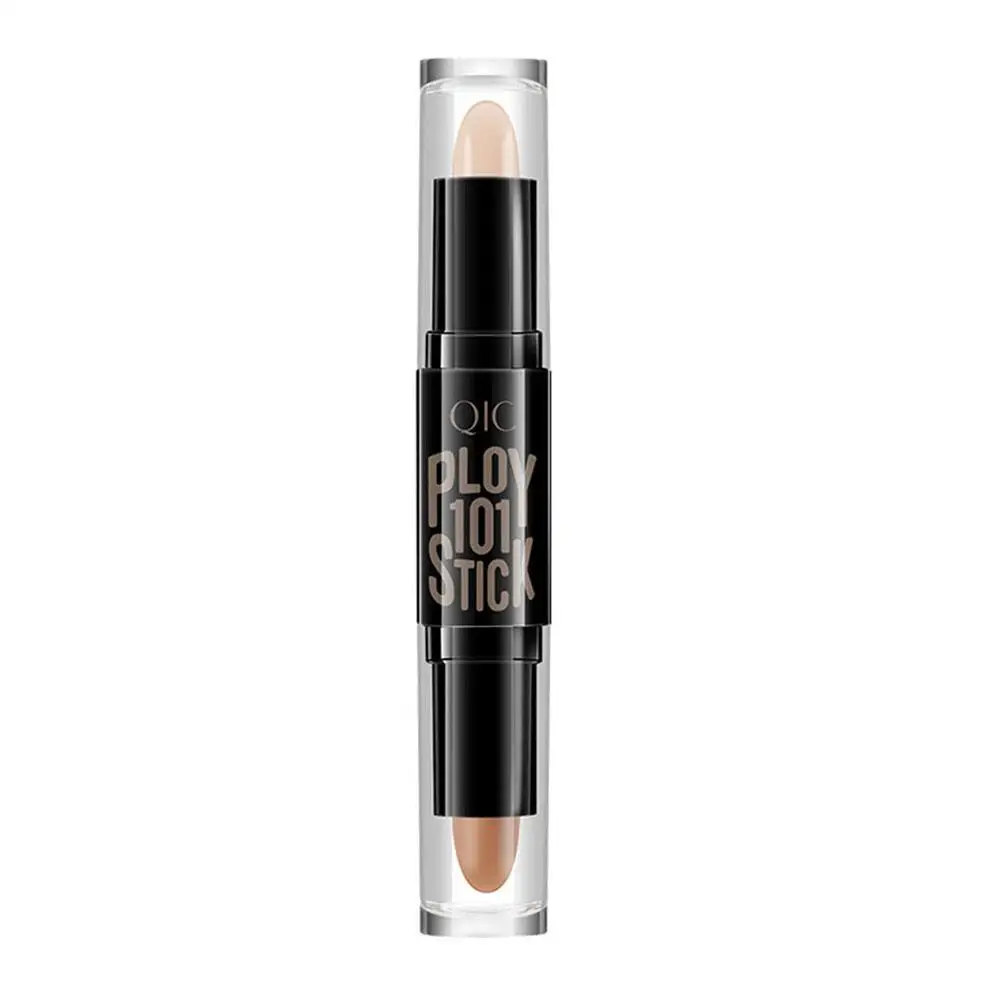 Double-head V Face Stick Highlighter Trimming Stick High-light Contouring Pen Makeup Long-lasting Stick Concealer Shadow C4D6