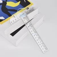 T-Shaped Ruler Acrylic Double-Scale DIY Sewing Craft Ruler Multi-Functional Drawing Measurement Reference Ruler 3